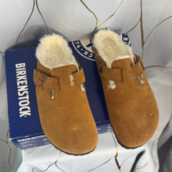 Birkenstock Shearling Boston — Fur Mink (Camel) | Size 41 - Picture 5 of 5